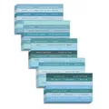 Bibliothek-Serie Sticker-Set mit englischen Zitaten und blauer Farbpalette - Stil ST01-8