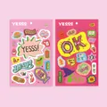 Detail van twee decoratieve cartoon sticker vellen met DIY lifestyle en hobby thema's - Yesss Stijl