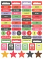 Autocollants de budget en anglais pour suivi de factures et décoration DIY finance - Style de Budget Financier (03)