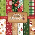 24 fogli di carta natalizia 6x6 pollici per scrapbooking e decorazioni fai da te - Blocco di Carta a Tema Natalizio Festivo (QT686)