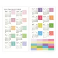 Set di 2 adesivi colorati per calendario mensile 2026-2027 per indicizzazione e note - Stile Moderno Minimalista (QT1620-1)
