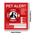 Tabella dettagliata delle misure per adesivo soccorso animali di 11,5 cm x 10 cm - Stile Distintivo Vigili del Fuoco (QT708-2)