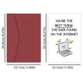 Biglietto di auguri divertente con grafica a cuore, busta rossa e misure dettagliate - Testo Di Design In Inglese (QT723-10)