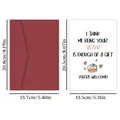 Divertente biglietto compleanno per sorella con busta rossa e citazione spiritosa - Testo Regalo Sorella (QT723-11)