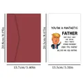 Divertente biglietto d'auguri Donald Trump con busta bordeaux e testo umoristico regalo - Parodia Di Trump Festa Del Papà (QT723-16)