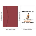 Divertente biglietto d'auguri whisky con busta rossa e dimensioni 20,5x13,5 cm - Illustrazione Whisky Umoristica (QT723-17)