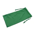 Portable green microfiber pouch with drawstring closure for eyewear and accessories - Cyan / 18*9CM