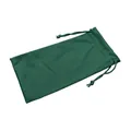 Portable dark green microfiber drawstring pouch for sunglasses and accessories - Dark Green / 18*9CM