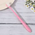 Manual ultra-fine bristle toothbrush with pink handle for sensitive gums care - Wavy Head (OPP Bag) / Pink