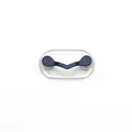 Glittery dark blue V-shaped magnetic eyeglass holder and badge clip for clothes - Upgraded / Chameleon