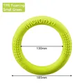 Piccolo anello verde in schiuma TPR per addestramento cani con nodini da 185mm - Verde