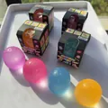 Rainbow squishy sensory stress ball set in four vibrant colors with boxed packaging - Small Candy