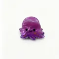 Cute purple marble pattern octopus hair claw clip with glossy resin finish for women - Purple Octopus