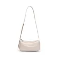 Elegant minimalist Korean style underarm shoulder bag featuring a soft beige finish - White
