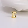 Polierter goldener Ballon-Buchstabe E Anhänger Perle für DIY Schmuckherstellung Ketten - Buchstabe E / Gold