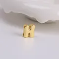 Polierte goldene Buchstaben-H-Perle im Ballondesign für DIY-Halsketten und Schmuck - Buchstabe H / Gold