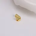 Polierter 18K vergoldeter Buchstabe J Anhänger für DIY Halsketten und Armband Schmuck - Buchstabe J / Gold