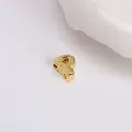 Goldener P-Buchstabenanhänger im Ballon-Stil für die DIY-Schmuckherstellung - Buchstabe P / Gold