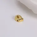 Brief Q Anhänger für DIY Schmuck in 18k Vergoldung für Armband oder Halskette - Buchstabe Q / Gold
