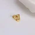 DIY 18k vergoldeter Buchstabe V Anhänger Zubehör für kreative Halsketten und Armbänder - Buchstabe V / Gold