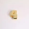 Polished 18K gold plated number 4 charm pendant for DIY luxury bracelet jewelry - Gold Number 4