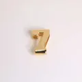Vintage 3D 18K gold plated copper number 7 charm pendant for DIY luxury bracelets - Gold Number 7