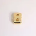 Polished 18K gold plated number 8 charm for DIY jewelry bracelets and necklaces - Gold Number 8