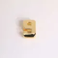 Polished 18K gold plated number 9 pendant charm for DIY bracelets and luxury jewelry - Gold Number 9