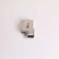 Polished silver metal number 4 charm pendant for DIY bracelets and necklaces - Silver Number 4