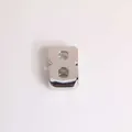 Polished silver 18K gold plated number 8 charm bead for DIY luxury bracelets - Silver Number 8
