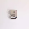 Polished silver 3D metal number 9 charm bead for DIY luxury bracelets and belts - Silver Number 9