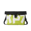 Neon yellow and black roll-top shoulder bag with KP7 print for outdoor sports - KP7 Printed Style (GSS8823) / Green