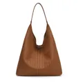 Vintage braune gewebte Shopper-Tasche mit großem Fassungsvermögen für den Alltag - Braun