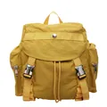 Lightweight bright yellow nylon outdoor backpack with multi-pocket and buckle closure - Turmeric