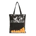 Transparent tote bag with black canvas interior and yellow rubber duck filling decor - Yellow And Black