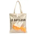 Transparent PVC tote with canvas interior, filled with cute mini yellow rubber ducks - Yellow and White