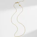Detail of 18K gold plated stainless steel adjustable chain with lobster clasp and pin needle - Adjustable Bead Chain / Gold