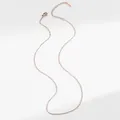 18K rose gold stainless steel link necklace with lobster clasp and extension chain - Cable Chain / Rose Gold