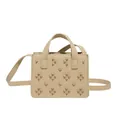 Sac à main beige chic avec rivets et bandoulière réglable pour femmes élégantes - Kaki