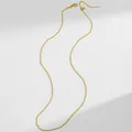 Adjustable 18K gold-plated stainless steel ball chain with lobster clasp and needle pin - Adjustable Bead Chain / Gold