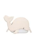 Simpatico borsa a tracolla a forma di balena in ecopelle bianco sporco e argento - 22*7*17cm / Stile 1 Bianco