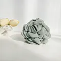 Pince à cheveux fleur de rose en tissu vert-gris de style camélia vintage français - Vert Crème