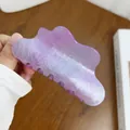 Pince à cheveux nuage en acrylique avec dégradé violet et finition pailletée fine - 10.5cm / Violet