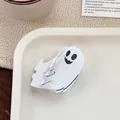 Lindo clip de pelo de fantasma blanco de acetato para peinado de Halloween - Fantasma