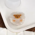 Simpatica molletta per capelli in acetato perlato con un affascinante design di agnello - Agnello