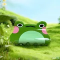 Pince à cheveux grenouille mignonne en acrylique pour coiffures et accessoires femmes - Grenouille verte