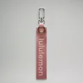 Portachiavi da polso in tessuto stile Lulu con clip in metallo robusto color rosa cipria - Rosa Rosso