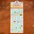 Simpatici adesivi gonfiabili in schiuma per scrapbooking, tema drogheria, foglio 90x175mm - Schiuma / Note quotidiane