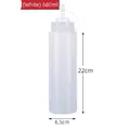 Bottiglia dosatrice bianca da 680ml con beccuccio, dispenser in plastica da 22cm - Type 680 Style / Bianco