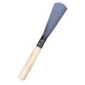 Manual garden hand trowel with matte black steel head and natural wood handle - Solid Turner